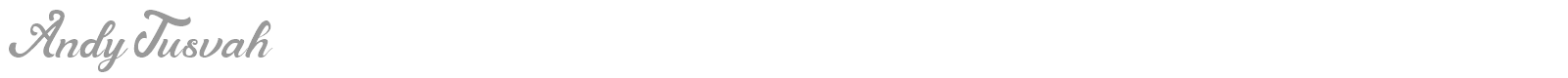 Andy Tusvah font preview